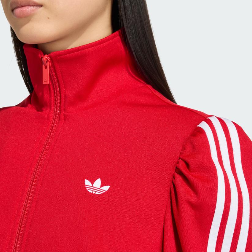 adidas Originals Fb Fw25 Zvýšený rukáv Pohodlná mäkká príjemná na pokožku Vysoký golier Pruhovaná bunda Dámske bundy KS1363