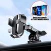 Car Windscreen Suction Cup Mount Holder with Charging Port Dashboard Console Adjustable Long Arm Phone Holder Auto Accessories