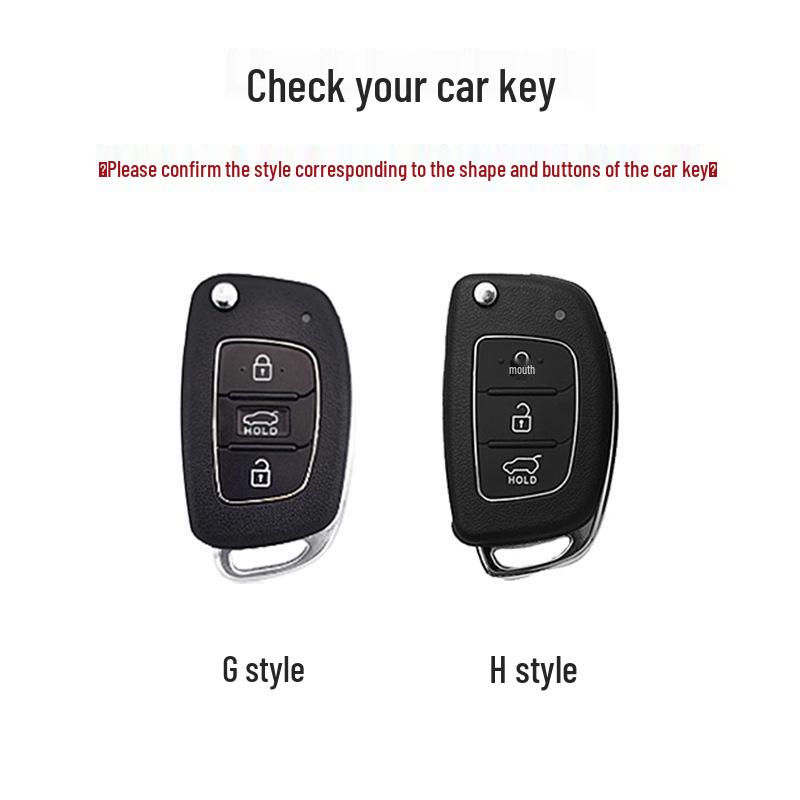 Hyundai Elantra 16/Yuena/ix25 Folding Key (Green 3D)
