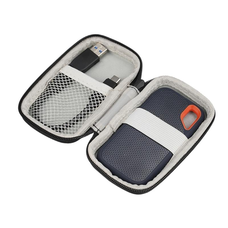 Podróżne Twarde Torby Ochronne na Obudowę SSD E60 Zapinane na Zamek Wstrząsoodporne Przechowywanie Torby EVA Pyłoszczelna Saszetka