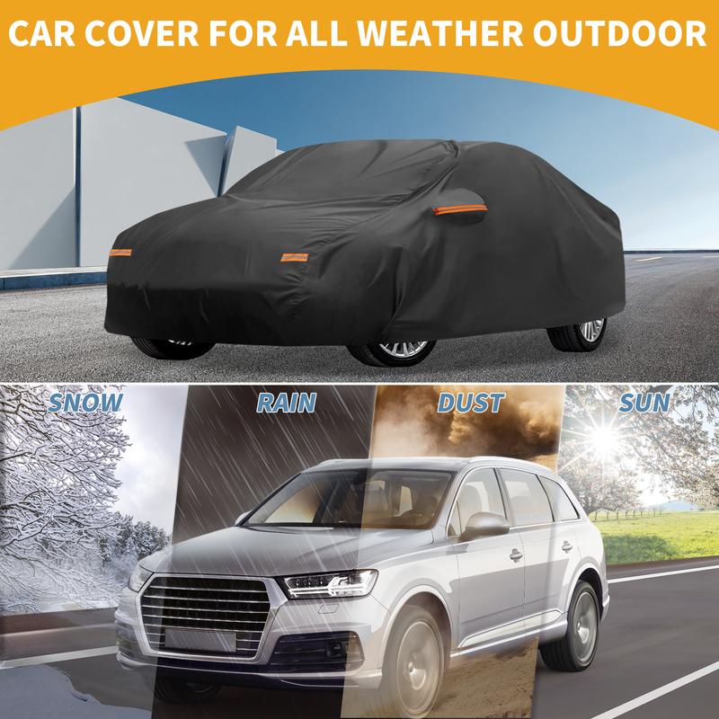 Motoforti All-Weather Waterproof Car Cover - UV-Resistant Outdoor Full Exterior Protection for Tesla Model Y -2025 210D-PU