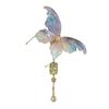 Women Hair Clip Shiny Butterflies Decor Hair Piece Hair Styling Pin Metal Rhinestone Tool Hair