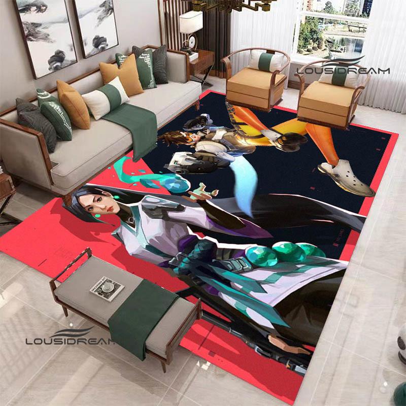 2026 Game Overwatch Printed Carpet Game Room Bedroom Non -slip Carpet Photography Prop Kawaii Rug Area Rug Birthday Gift