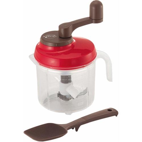 MI Creations Mama Lakuru Chopper, Made In Japan, 4-in-1: Chop, Mix, Knead, and Steam. Microwave-safe, Spatula, Inner Lid, Recipe Included, Large Capac