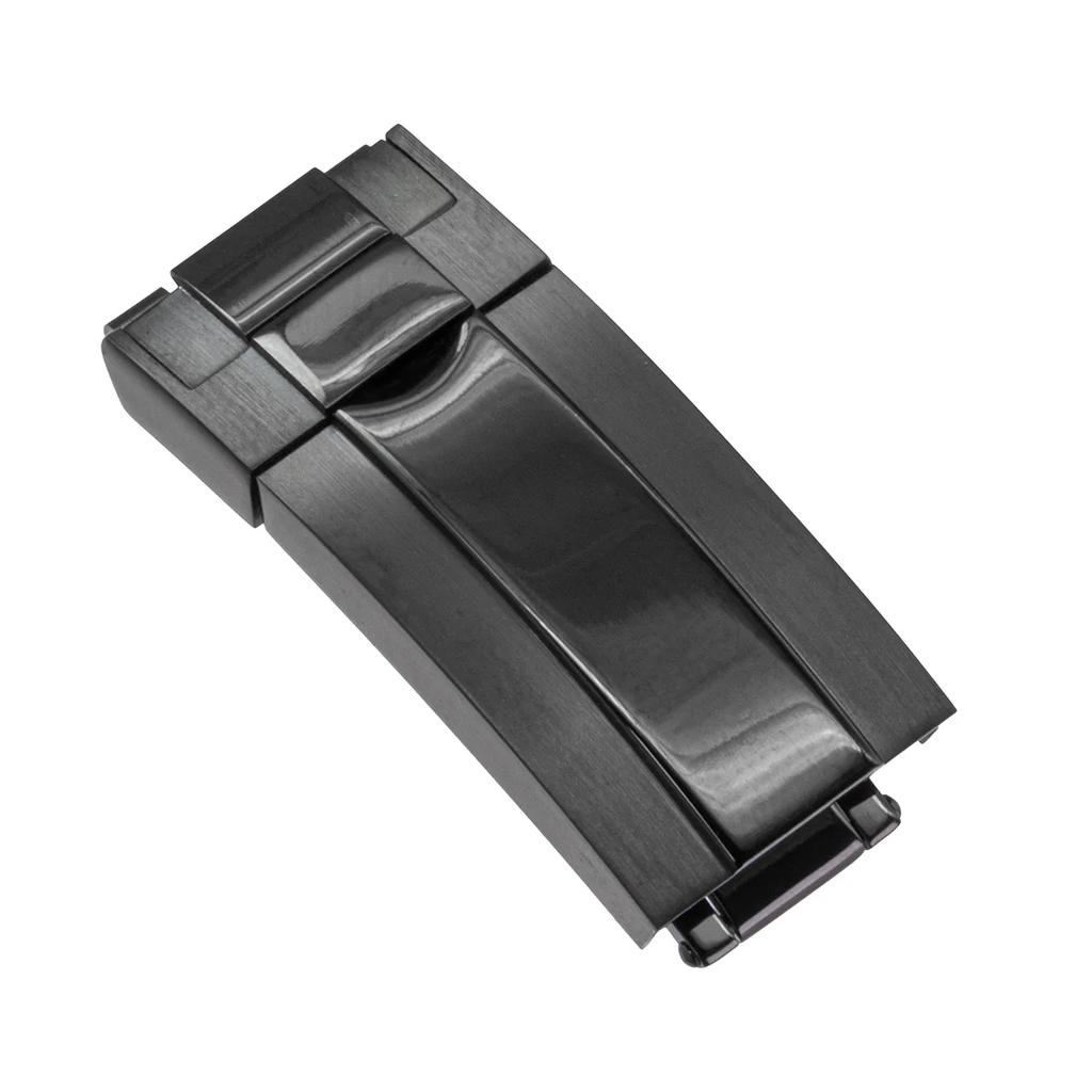 Neue Edelstahlschließe für Rolex DAYTONA SUBMARINER GMT Feinverstellung Gleitverschluss für Gummi-Uhrenarmband Schnalle Zubehör