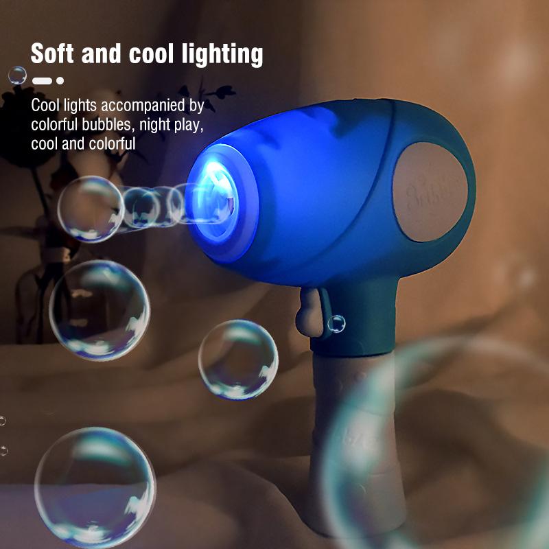 Fully Automatic Bubble Gun Air Blower Handheld Electric Soap Bubble Water Machine Kids Girl Boys Toys for Children's Summer Gift