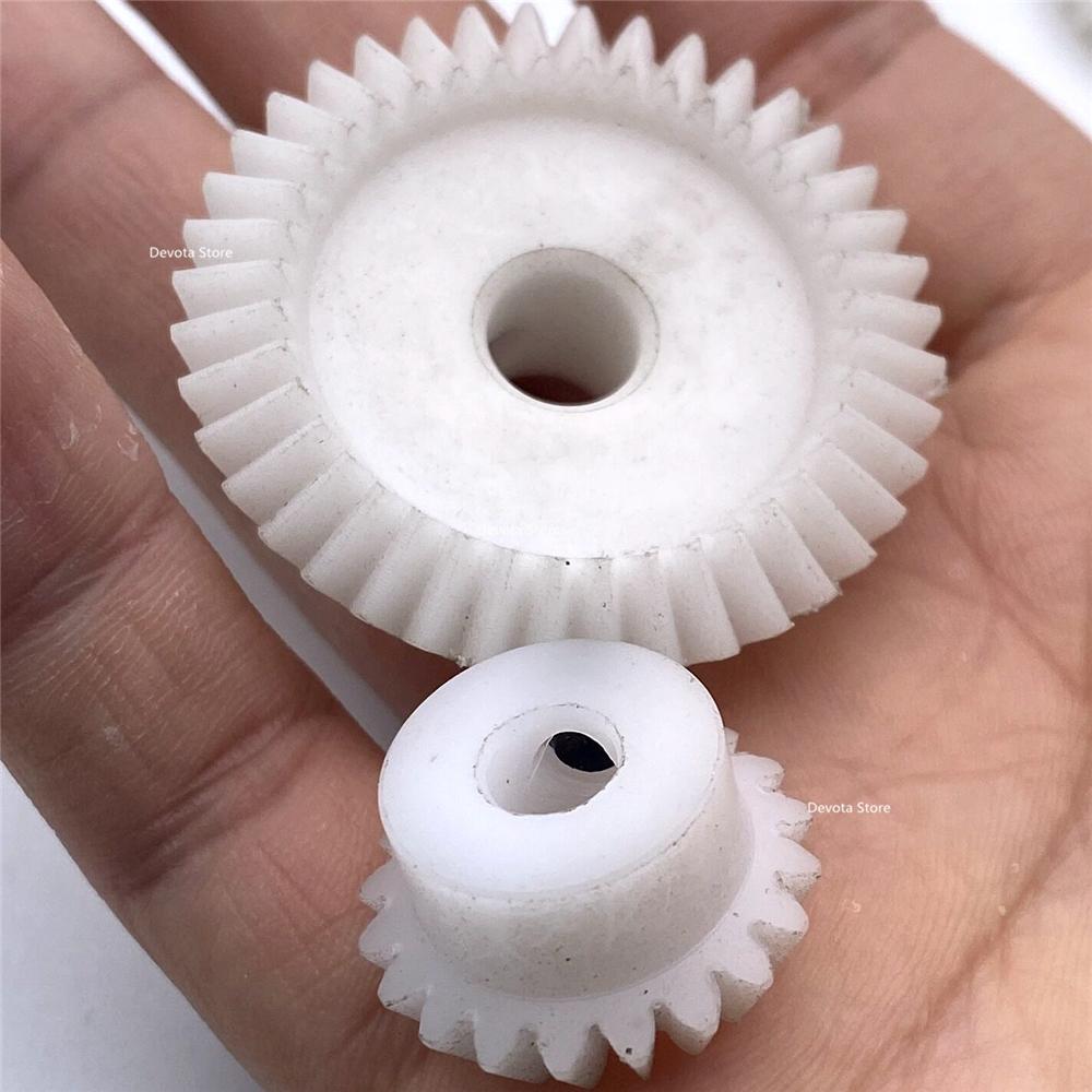 1:2 POM 1M 20T 40T Plastic Nylon Straight Bevel Gear Transmission Small Toy 20 Teeth 6mm 40 Teeth 8mm Parts