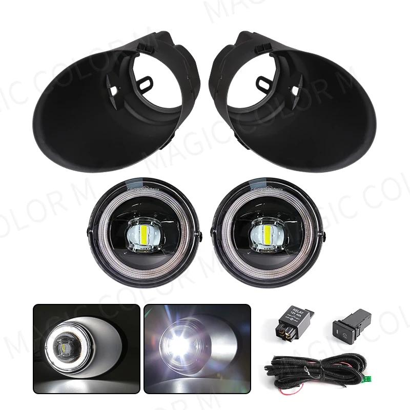 LED Fog Light For Toyota Tacoma Tundra Sequoia 2005 2006 2007 2008 2009 2010 2011 2012 2013 2014 2015 DRL Angel Eyes Headlight