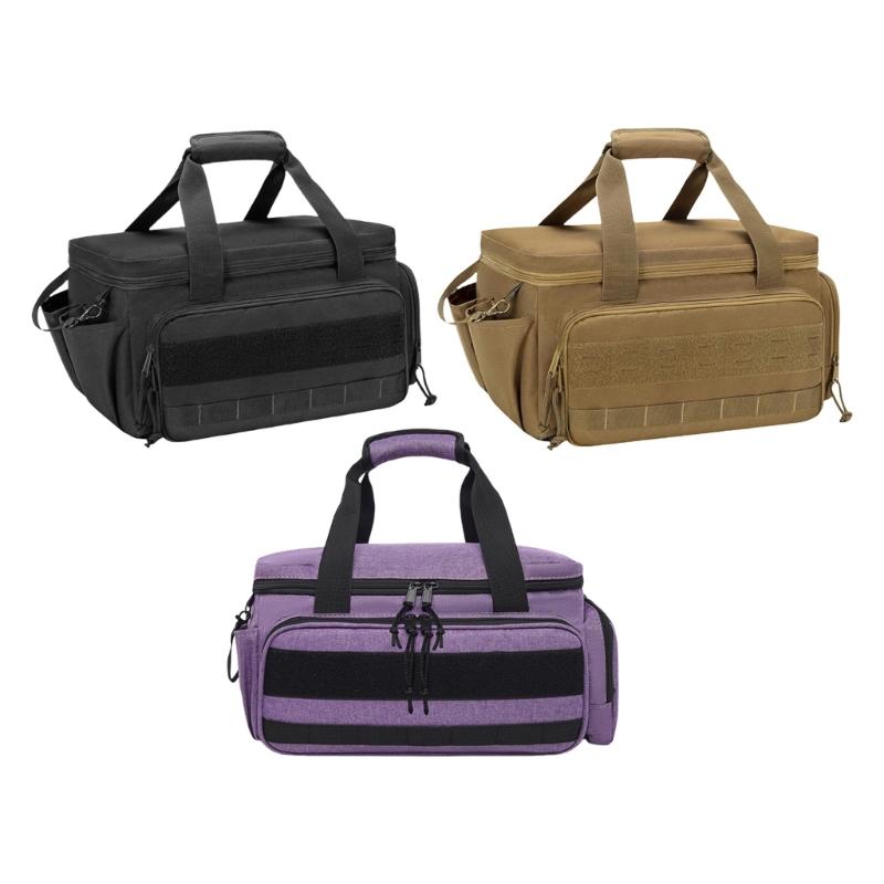 Tear Resistant Multiple Pocket Polyester Tool Organizer Multifunctional Electrician Tool Storage Bag with Side Lanyard