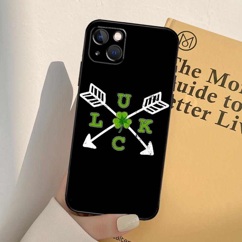 

Ireland Shamrock Lucky Phone Case For iPhone 17 16 15 14 11 12 13 Pro Max mini XR 16e 15 16 Plus 17 Air Full Cover iPhone 16 Plus