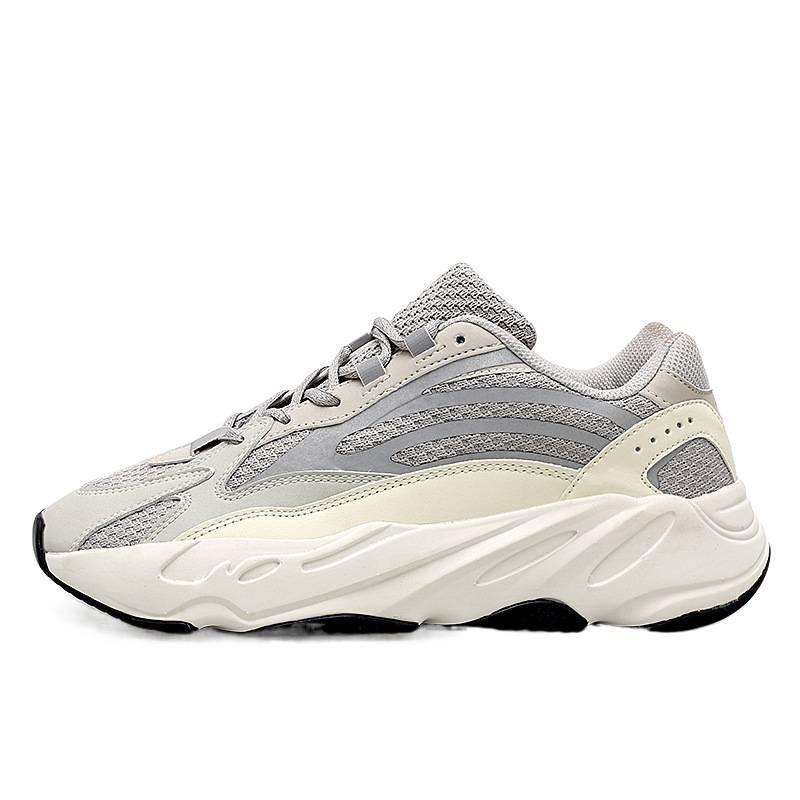 Coconut 700V2 Dad Shoes White Gray Lightweight Platform Men's Shoes Trendy Retro Reflective Sports Casual Shoes Women 2025