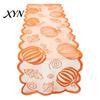 Fall Harvest Table Decor Runner Decorations, Maples Leaves Lace Orange Seasonal Dining Room Tablecloth Runner, Autumn Thanksgiving Decorations