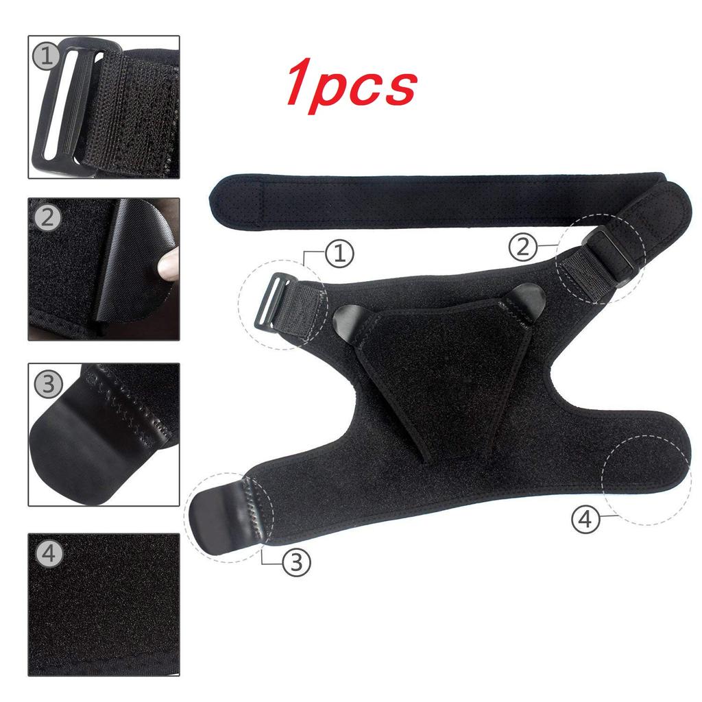 Adjustable Shoulder Brace With Pressure Pad For Men And Women Left Right Shoulder Support And Protection