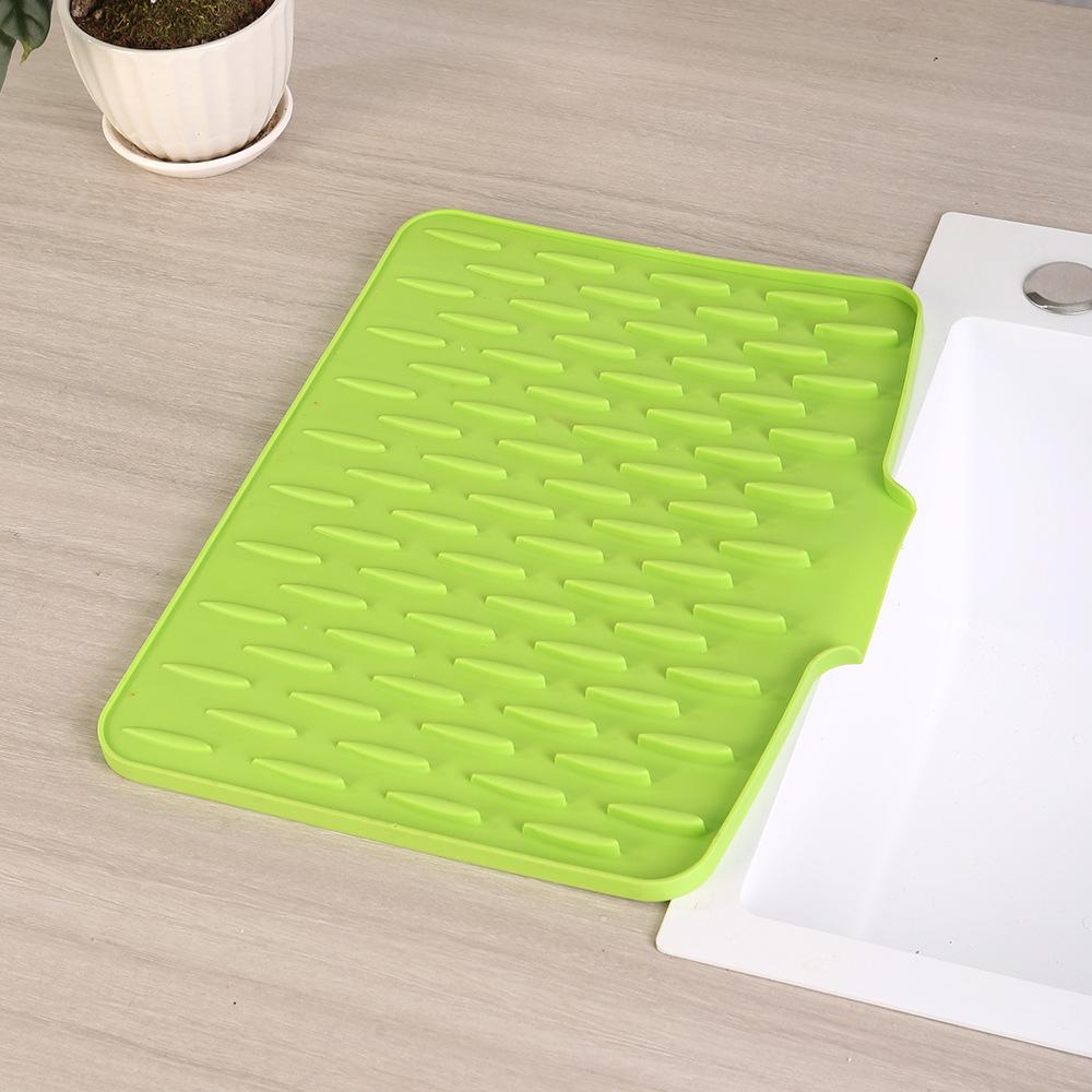 Abtropfmatte aus Silikon: Vielseitiger Küchenabtropfer & Hitzebeständige Thekenmatte zur einfachen Reinigung