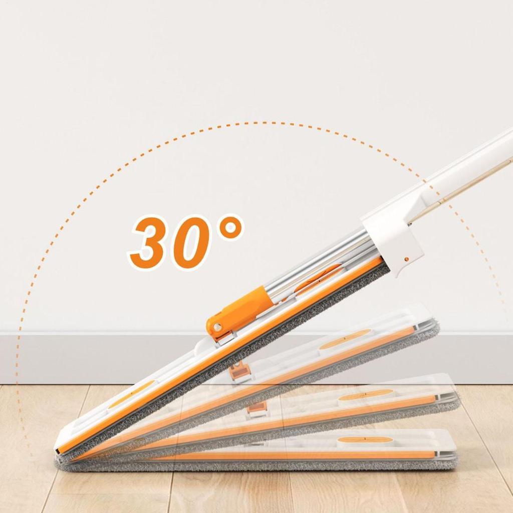 Flat Mops For Floor Cleaning Wet Dry Mop Telescopic Handle Quick Cleaning Tool For Hardwood Laminate Kitchen Bathroom Apartment