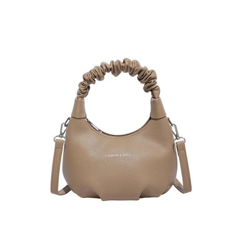 Niche versatile pleated handbag women's summer new fashion simple shoulder crossbody dumpling bag