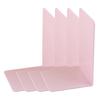 4 Pcs Practical Bookends Acrylic Book Support L-Shape Book Holders Stand Shelf Decorative Bookends for Students