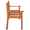 3 Seater Garden Bench with Cushion 150 cm Solid Eucalyptus Wood