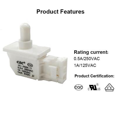 Refrigerator Door Light Control Normally Closing Push Button Switch