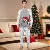 Family Matching Print Sets Pajamas Loungewear Outfits Family Matching Long Sleeve Tops+Pants Set