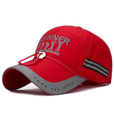 Frühling Sommer Lange Krempe Baseball Kappe Angeln Kappe Nacht Reflektierende Streifen Sonnenhut mit Winddicht Seil Männer Snapback Hut Visier