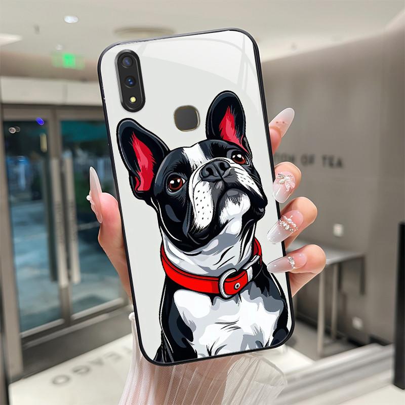 

Beautiful Flower Case For For VIVO Y91 Y93 Lite Y95 U1 1811 1816 1817 1807 Tempered Glass Phone Case Protective Cover Hard Shell Vivo Y93 Lite