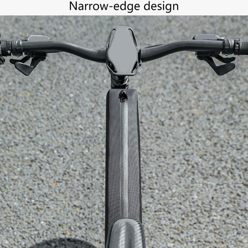 Waterproofed Cycling Handlebars Bag With Detachable Shoulder Strap and Elastics Storage Band for Mountain Bike