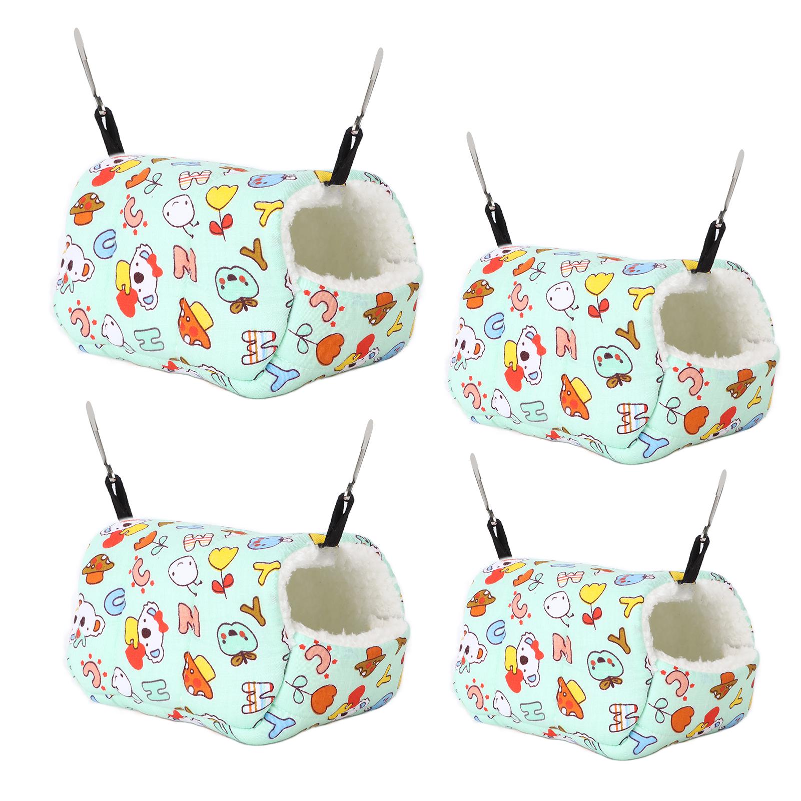 

Подвесное хлопковое гнездо для хомяка, теплое утолщенное маленькое хлопковое гнездо для домашних животных для морских свинок, хомяков