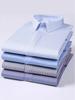 Men's 2024 Modal Striped Long Sleeve Stretch Shirt - Hidden Placket, Wrinkle-Resistant
