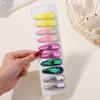 10Pcs/Lot Fresh Print Cotton Alloy Hair Clips for Kids Fabric Plaid BB Hairpins Girl Hairgripe Headwear Baby Hair Accessories