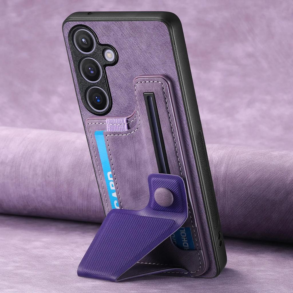 Wallet with Card Holder Phone Case for Samsung Galaxy S23 FE S24 S22 Ultra Plus M15 A15 A25 A35 A55 A05 A05S A14 PU Back Cover