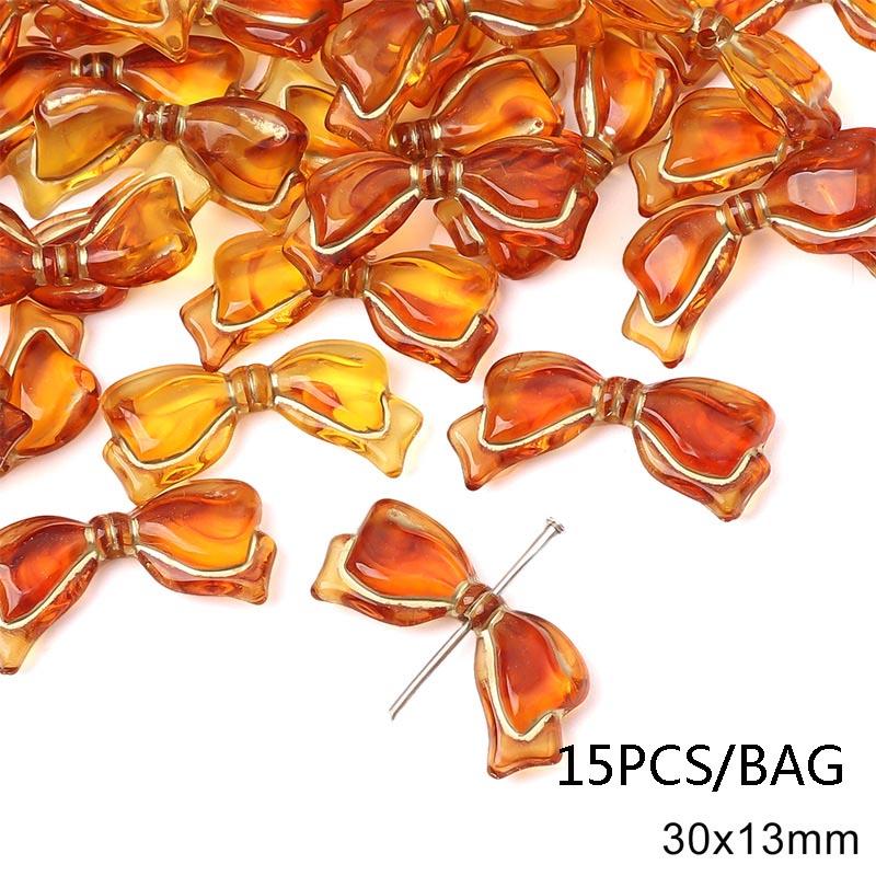 Handmade Bracelet Beads Acrylic Vintage Amber Gold Beads Oval Flat Beads Bracelet Necklace Spacer Beads Handmade Diy Jewelry Beading Accessories