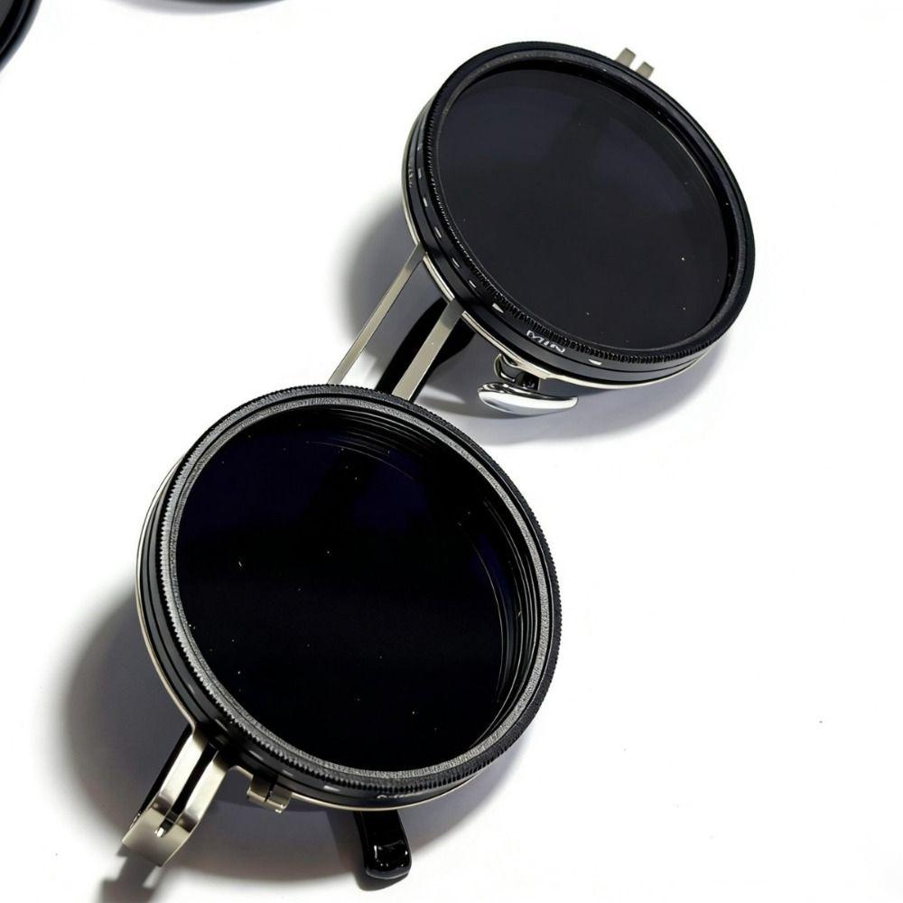 ND9 Adjustable Dimming Glasses Round Fishing Sunglasses Fashion Outdoor Eyewear  Outdoor Activities