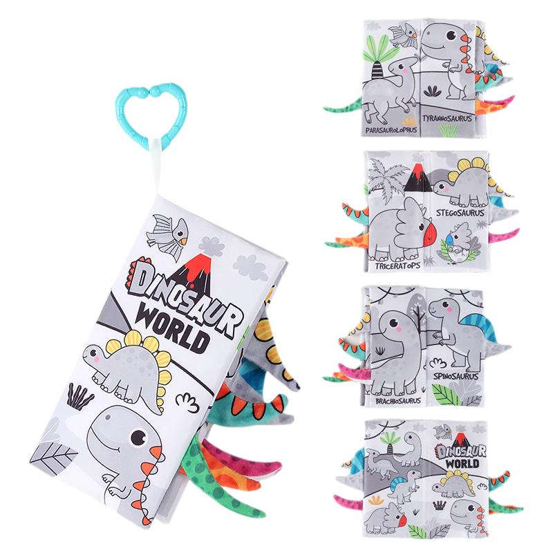 

Tool Baby Learning Education Toddler Tearresistant Washable Tail Books Cloth Dinosaur