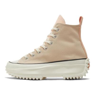 Run Star Hike Fashion High-Top Canvas Shoes Unisex Brown Pink