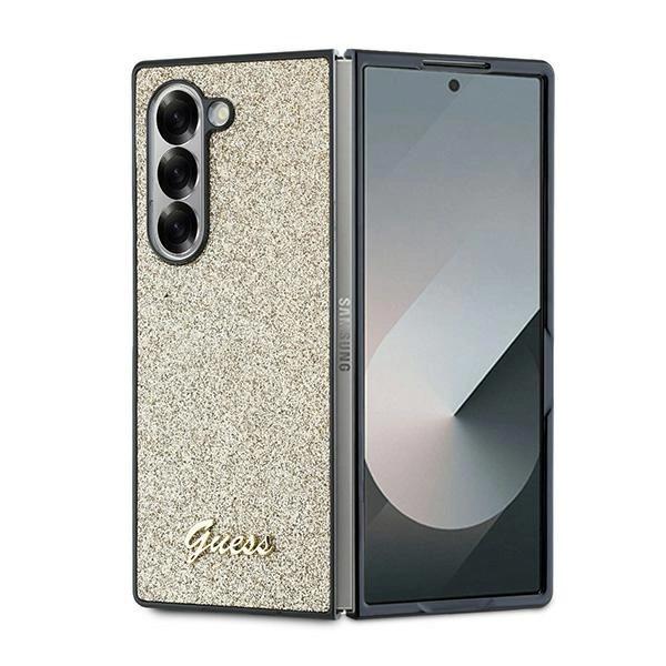 Guess Guhczfd6Hggshd Z Fold6 F956Złoty/Gold 4G Glitter Script