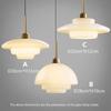 Glass Pendant Light Nordic Cream Suitable For Restaurant Restaurant Coffee Shop Bar Study Room Indoor Decoration Chandelier