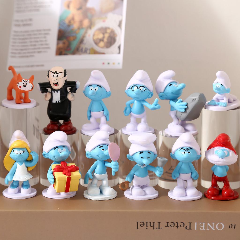 Ștrumfi Jucărie Figurină Personaj PVC Ediție de Colecție Decor Casă Pentru Copii