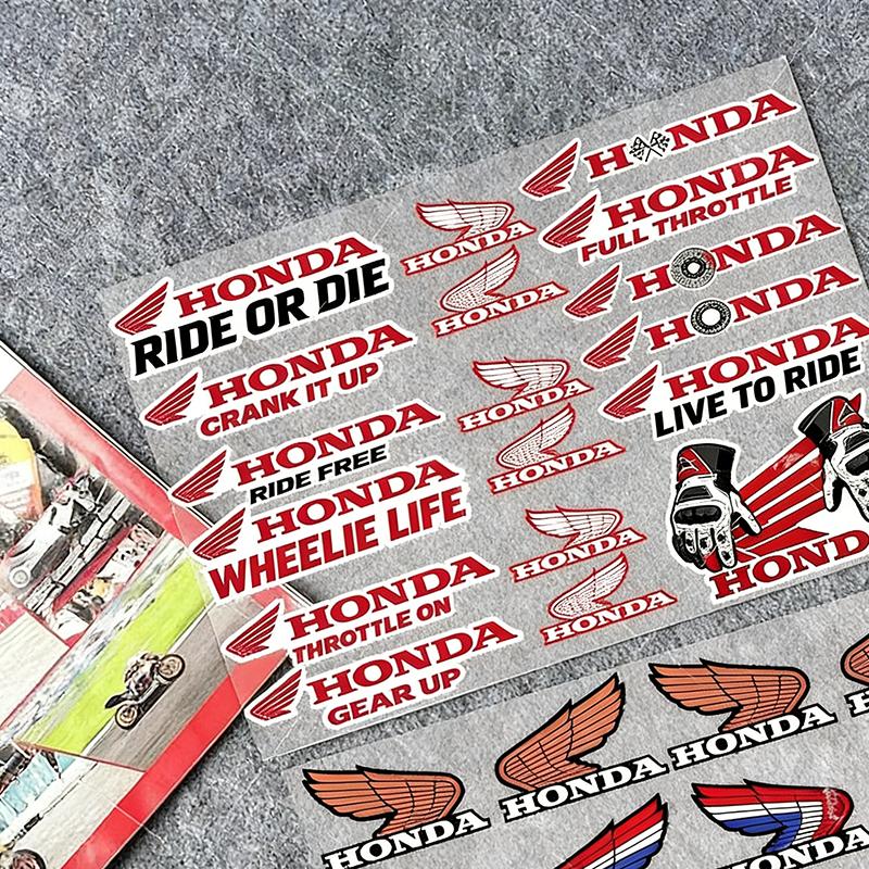 AQZ1 Cool Rider for Honda Stickers Moto Sticker Auto Body Bumper Windows Motorcycle Laptop Walls Vinyl Decal Car Tuning Accessories