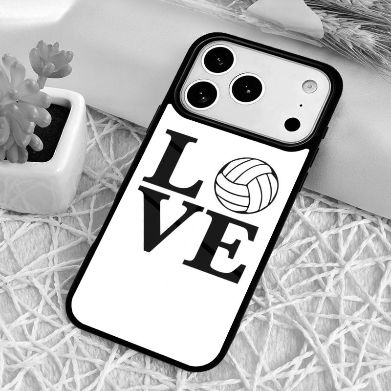Sportovní Láska Volejbal Nárazuvzdorný Kryt na Telefon pro iPhone 17 Air 16e 15 11 12 14 13 Pro Max Kryt Coque