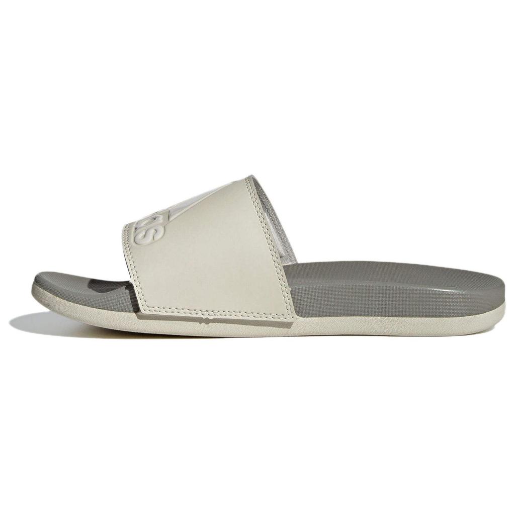 Adidas Adilette Comfort Round Toe Comfortable Durable Quick Dry Slide Sandals Women Footwear Gray IG1274