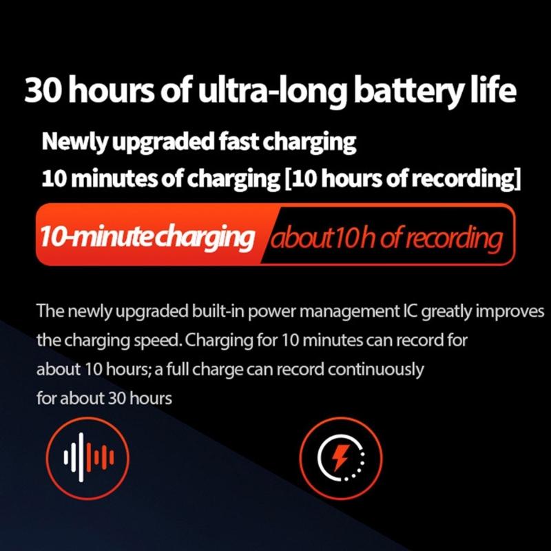 USB Pocket Voice Activated Recorder MP3 Music Player Professional Noise Cancellation Digital Sound Record Device