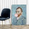 Vincent Van Gogh Canvas Print with Pop Art Balloon
