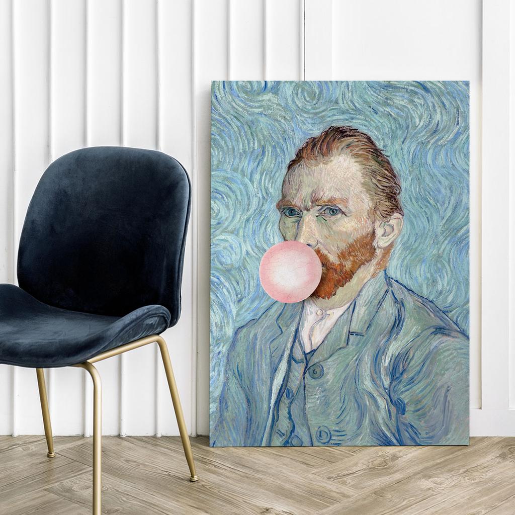 Vincent Van Gogh Canvas Print with Pop Art Balloon
