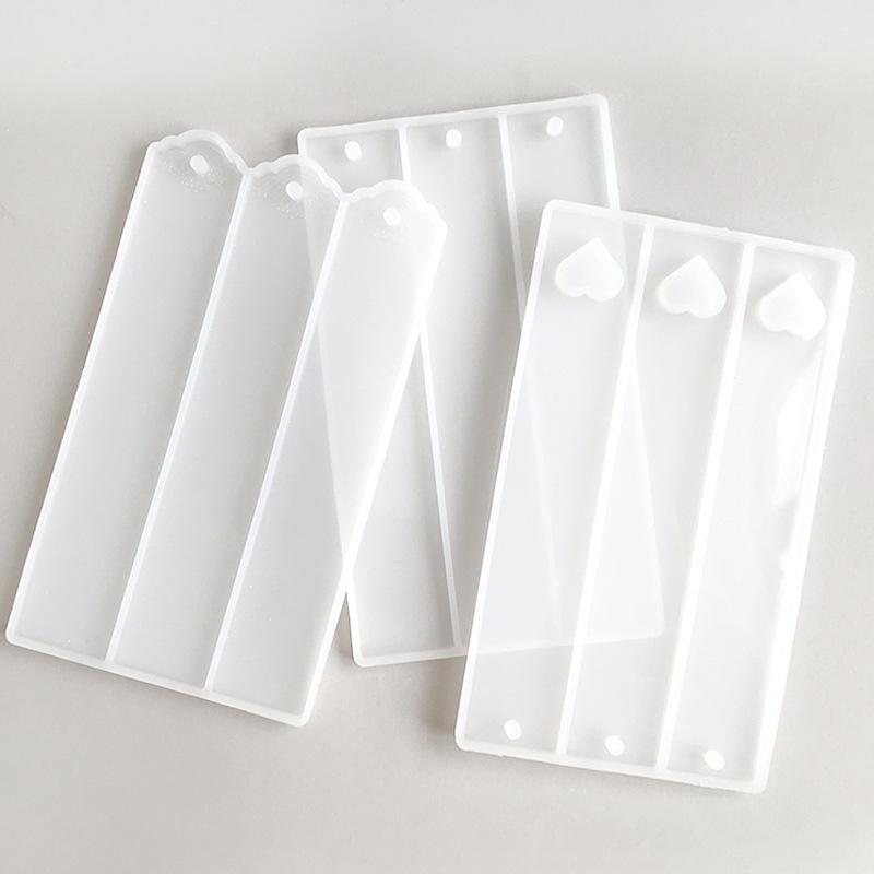 1Pc Rectangle Bookmark Silicone Mold Rectangle Bookmark Epoxy Resin Casting Molds For Diy Epoxy Resin Crafts Making Tools For Re