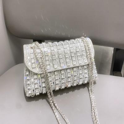 Večerní kabelka Rhinestones Clutch Bag Peněženky a kabelky Luxusní designová kabelka přes rameno Lesklá křišťálová kabelka Clutch Peněženka Dámská kabelka