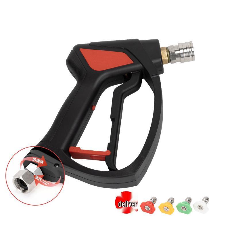 

High-Pressure Anti-Kink Commercial Car Washer with Ceramic Valve, 350 kg Resistant Spray Gun.