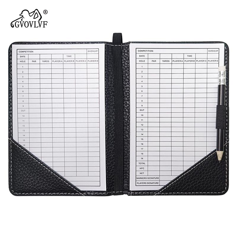 20pcs Golf Scorecard Score Sheet Tracking Record Stat Card Double Sided Printed Golf Shot and Stat Tracking Scorecards Golf Game 5