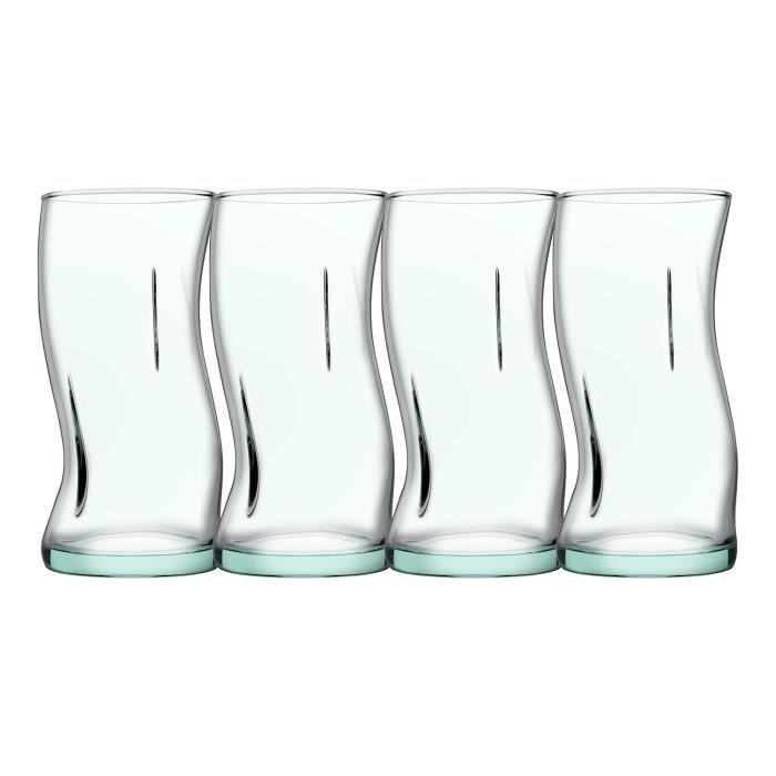 Verre à long drink - Amorf - 4 pièces - 440 ml - Blanc - Verre