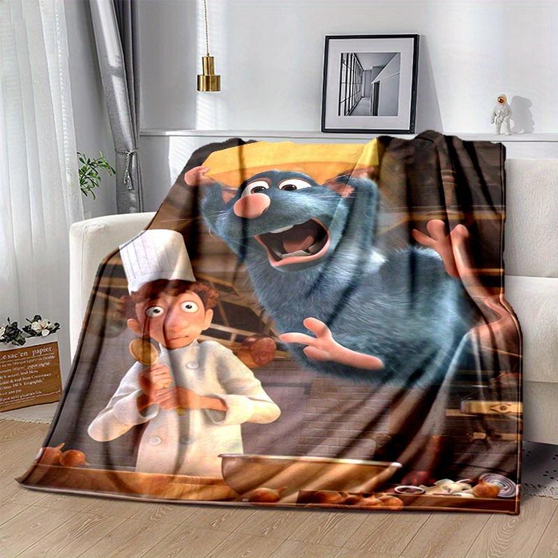 1 pezzo, Poster del film Ratatouille Decorazione per la casa Ratatouille Coperta Cappello da Chef di Remy Coperta da viaggio Adatta per Camera da letto, Soggiorno, Viaggio, Campeggio, Auto